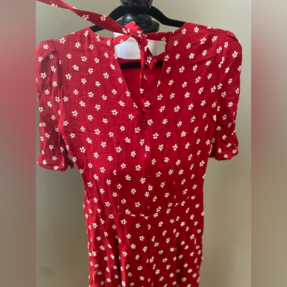 Reformation Women’s Floral Mini Dress Size 4 - Picture 3 of 7